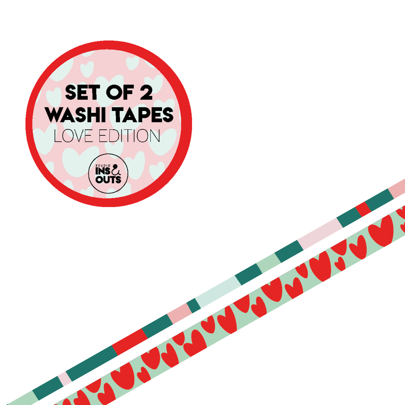 Set van 2 Washi tapes | Love