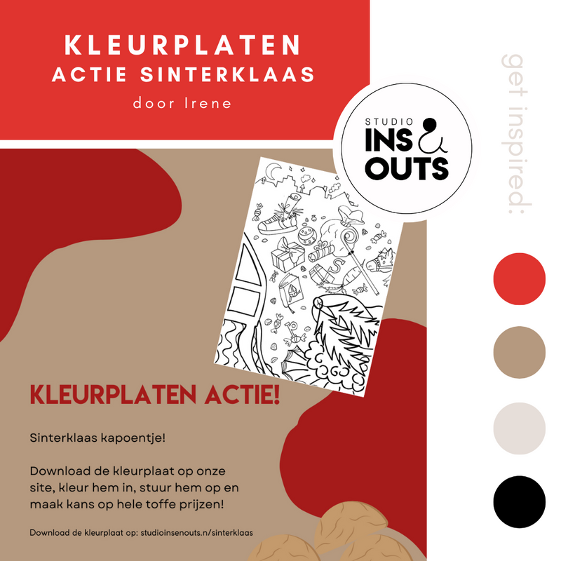 Kleurplaten actie Sinterklaas