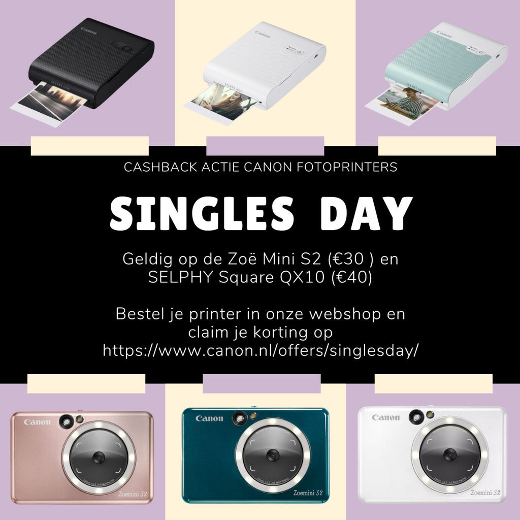 Black Friday Actie - Canon fotoprinters