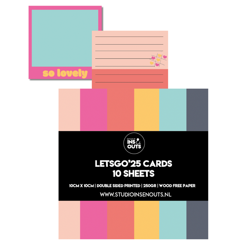 Polaroid cards & schrijfkaartjes | Let's Go 2025 (pre-order)