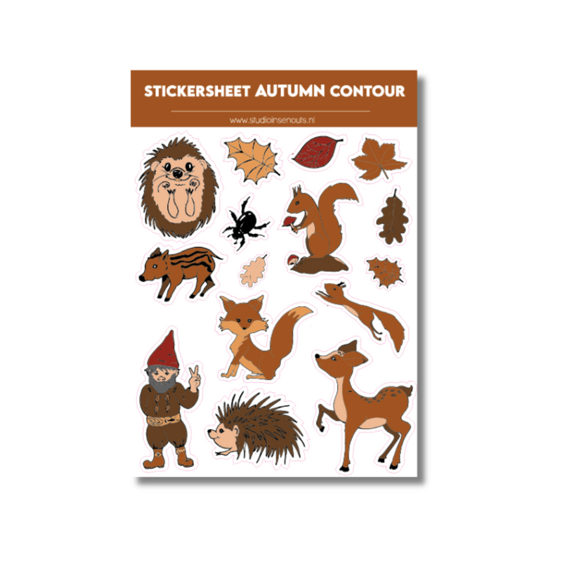 Stickervel Contour Animals | Autumn 2023