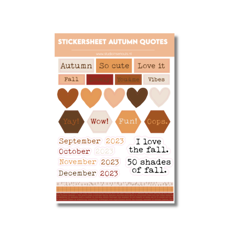 Stickervel Quotes | Autumn 2023