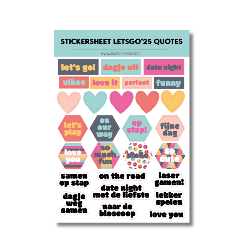 Stickervel quotes | Let's Go 2025 (pre-order)