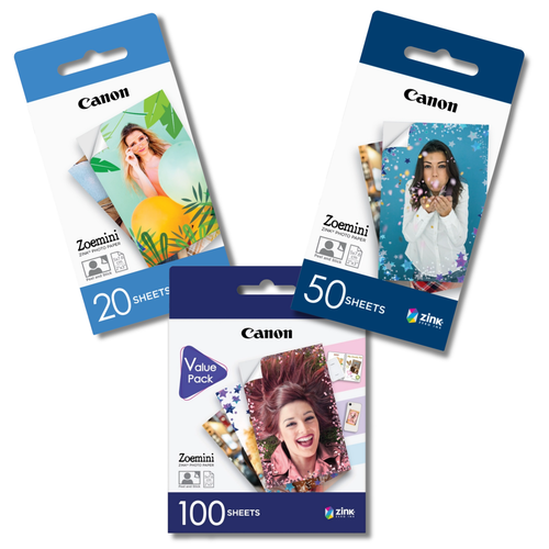Canon Zoemini 2 Printset: Photograph and Create Anywhere – Compact, Portable Photo Printer – Pocket Printer with Bluetooth 5.0 Incl. Sticker Paper - Fast Charge via USB-C for On the Go (Rose Canon Zoemini 2 Printset: Photograph and Create Anywhere – Compact, Portable Photo Printer – Pocket Printer with Bluetooth 5.0 Incl. Sticker Paper - Fast Charge via USB-C for On the Go (Rose