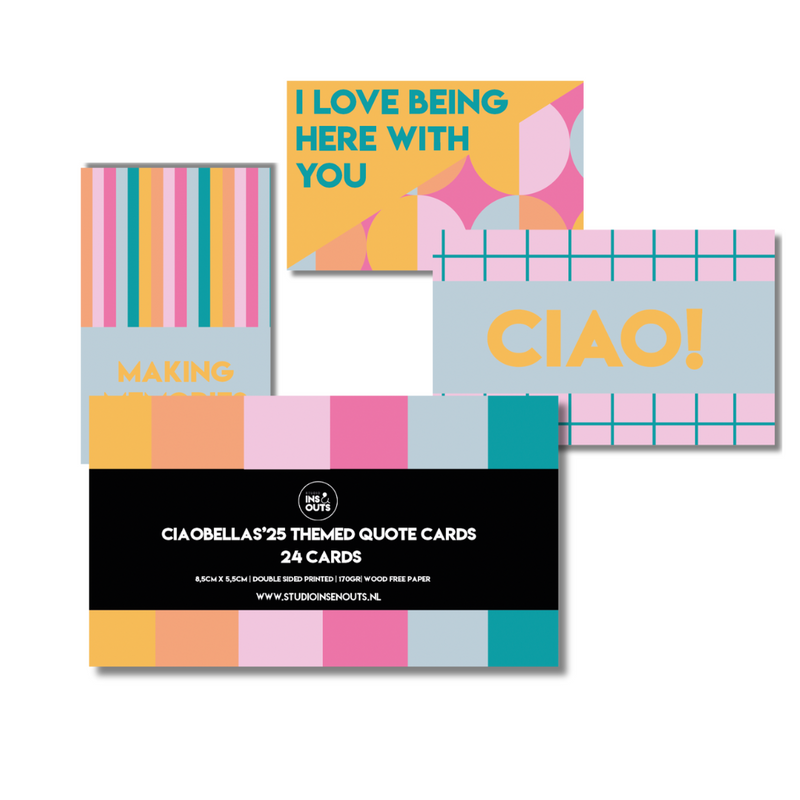 Set van 24 quotekaartjes | Ciao Bella's (pre-order)