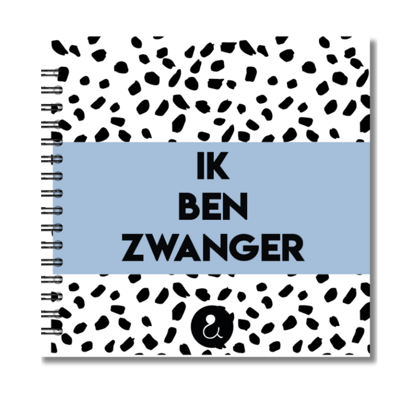 Foto plakboek zwangerschap | Ik ben zwanger | Dots Blauw