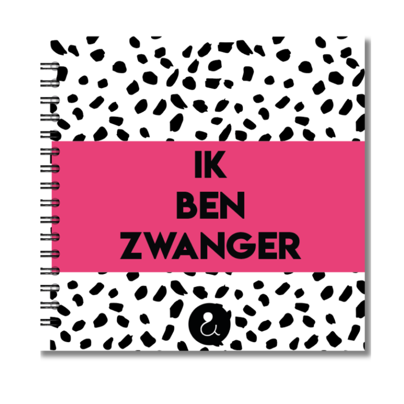 Foto plakboek zwangerschap | Ik ben zwanger | Dots Roze