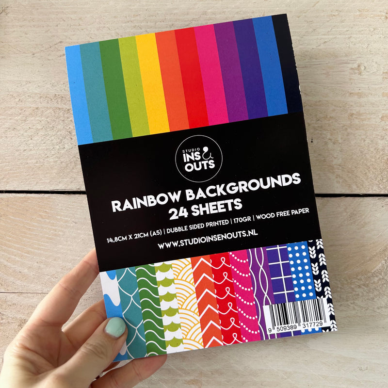 Paper Pad Rainbow | afgekeurde druk (kleine rode stipjes)