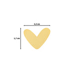 Hartjes Pons - Medium - Figuurpons Hart - Hartvormige Pons - 17x22mm