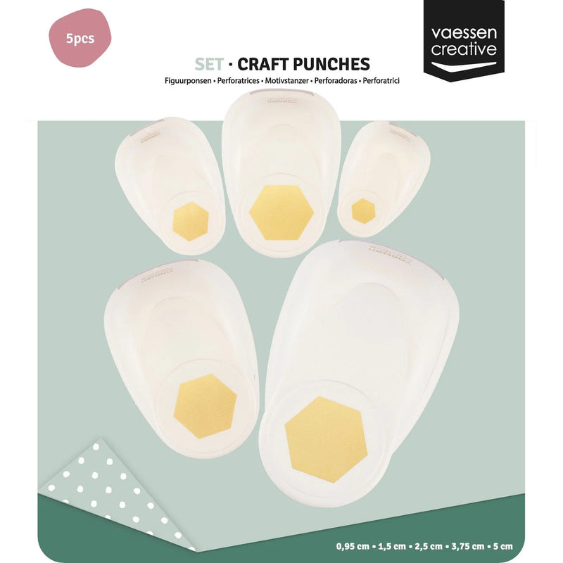 Hexagon Pons - Papierpons Zeshoek - Figuurpons - Scrapbook Pons