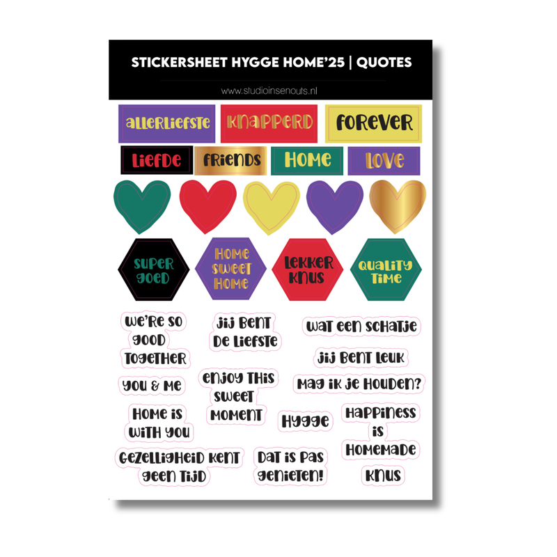 Stickervel Quotes | Hygge Home'25