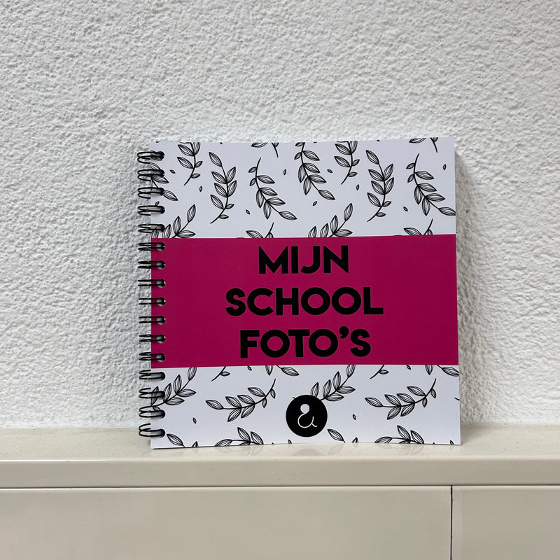 Schoolfotoboek (NL) | Invulboek FUCHSIA (beursaanbieding)