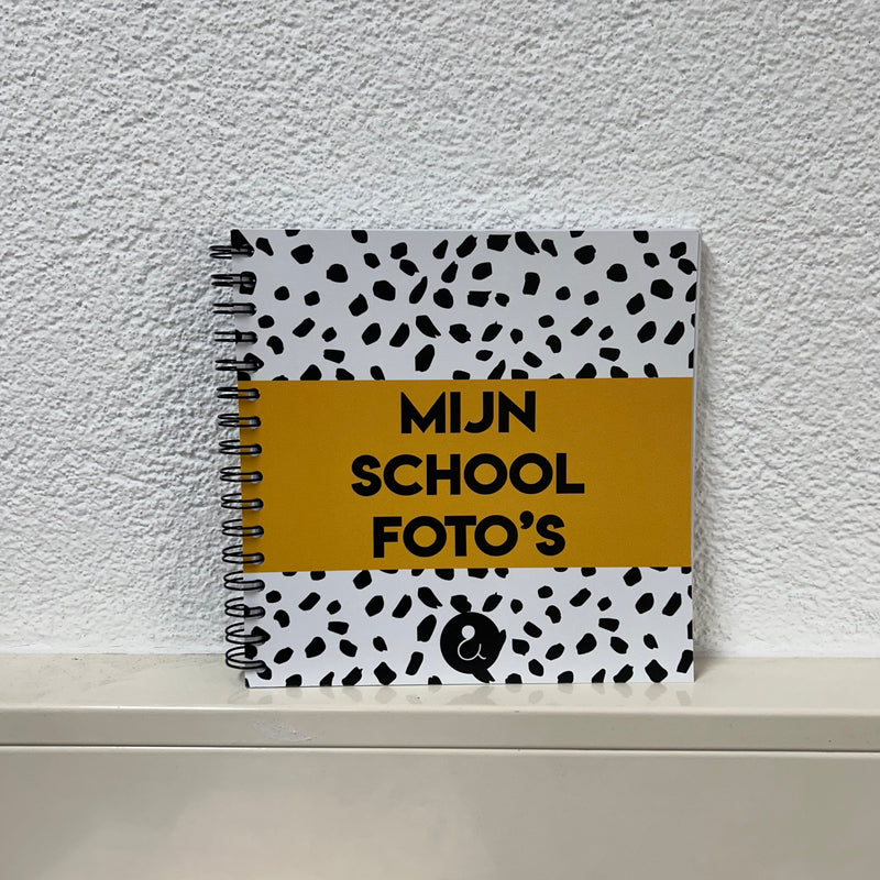 Schoolfotoboek (NL) | Invulboek GEEL (beursaanbieding)