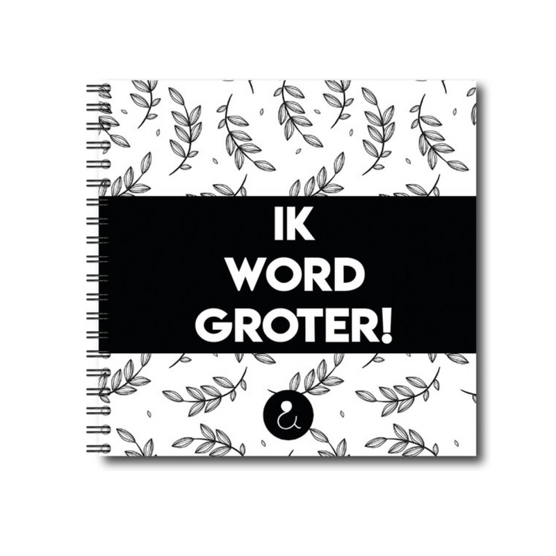 Invulboek 4-12 jaar | Ik Word Groter | Zwart