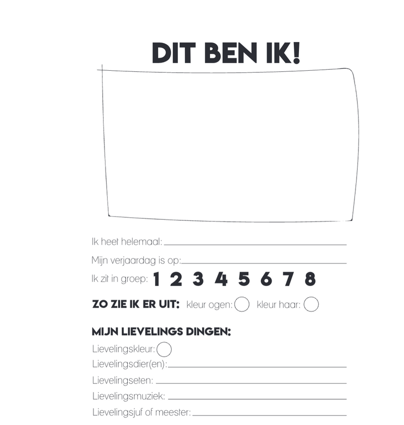 Vriendenboekje | Invulboekje Vrienden | Zwart