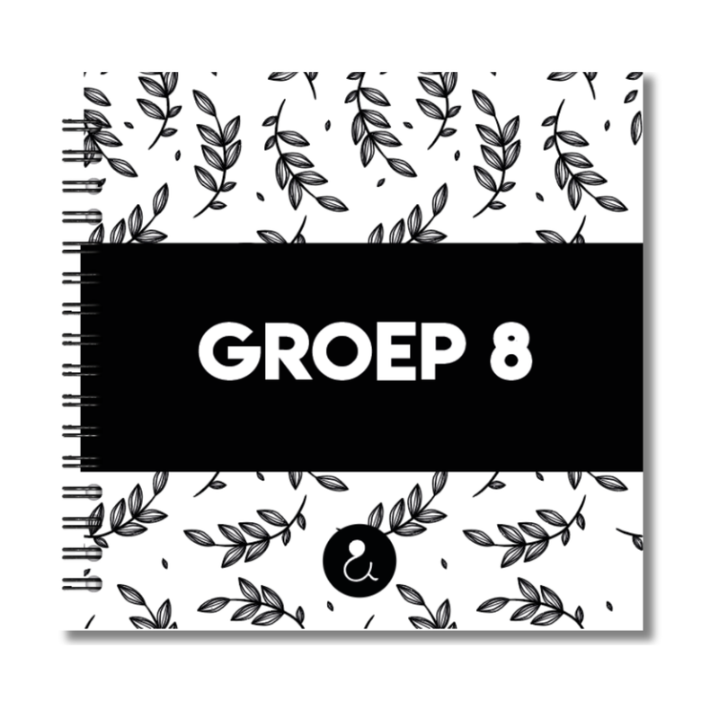 Groep 8 Invulboek - Botanical Zwart