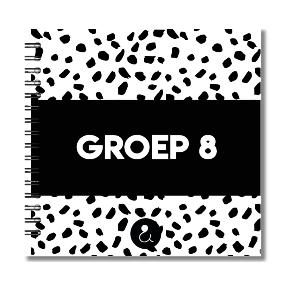 Groep 8 Invulboek - Dots Zwart