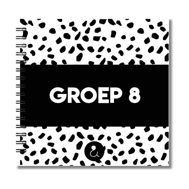 Groep 8 Invulboek - Dots Zwart