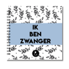 Invulboek Tweeling Zwangerschap | Ik ben zwanger | Botanical Blauw