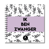 Invulboek Tweeling Zwangerschap | Ik ben zwanger | Botanical Lila