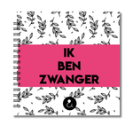 Invulboek Tweeling Zwangerschap | Ik ben zwanger | Botanical Roze