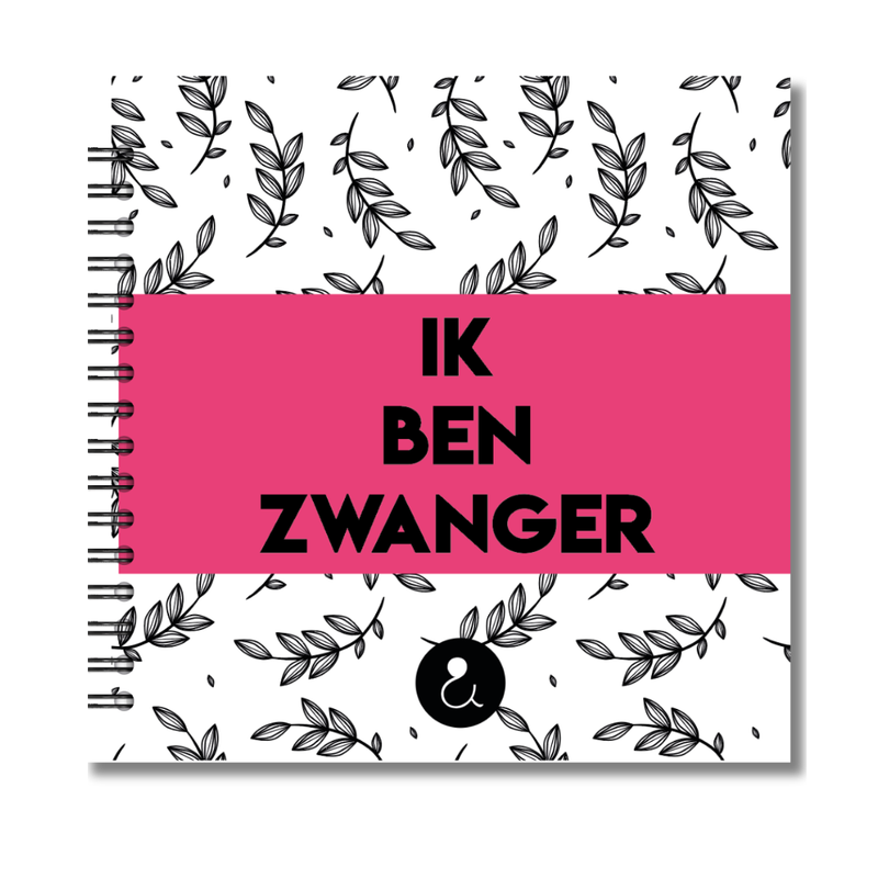 Invulboek Tweeling Zwangerschap | Ik ben zwanger | Botanical Roze