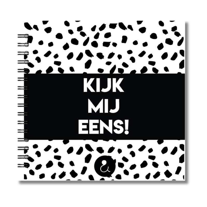 Invulboek Dreumes & Peuter | 1 tot 4 Jaar | Kijk Mij Eens! | Dots Zwart