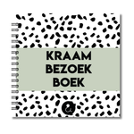 Kraambezoek Boek | Invulboek Kraamvisite | Dots Groen