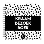 Kraambezoek Boek | Invulboek Kraamvisite | Dots Zwart