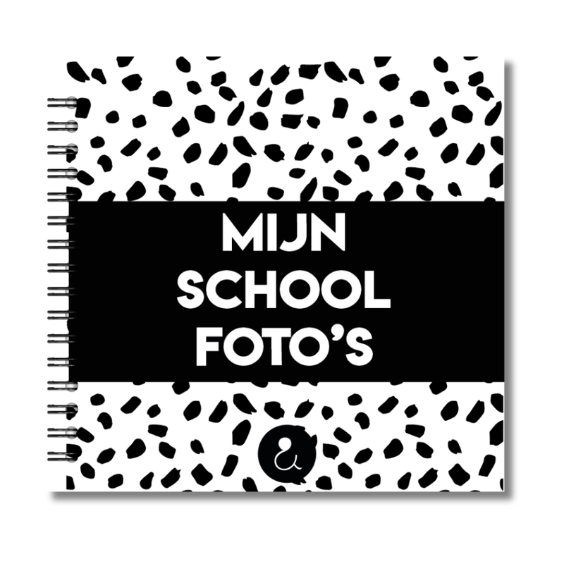 Invulboek Schoolfotoboek | Mijn Schoolfoto's | Dots Zwart