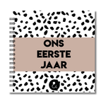 Invulboek Voor Tweeling Baby's | Ons Eerste Jaar | Dots Sand