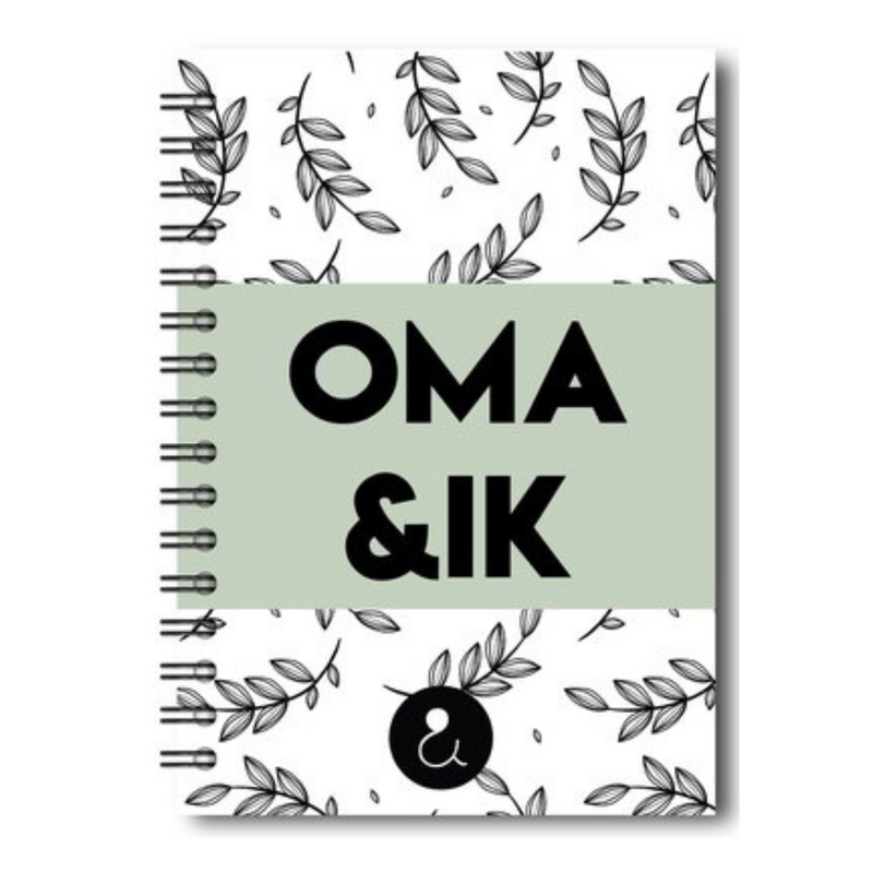 Oma & ik | Invulboek Met Oma | Groen