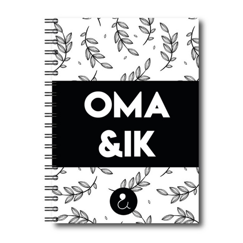 Oma & ik | Invulboek Met Oma | Zwart