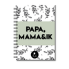 Invulboek Papa, Mama & Ik | Herinneringenboek Vader, Moeder & Kind | Botanical Groen