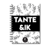 Invulboek Tante & Ik | Herinneringenboek Tante & Nichtje | Botanical Zwart