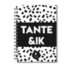 Invulboek Tante & Ik | Herinneringenboek Tante & Nichtje | Dots Zwart