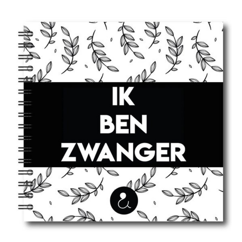 Invulboek zwangerschap | Ik ben zwanger | Zwart