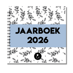 Jaarboek 2026 | Invulboek 2026 | Fotoboek Jaarboek | Botanical Blauw