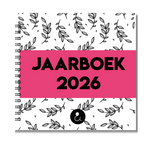 Jaarboek 2026 | Invulboek 2026 | Fotoboek Jaarboek | Botanical Roze