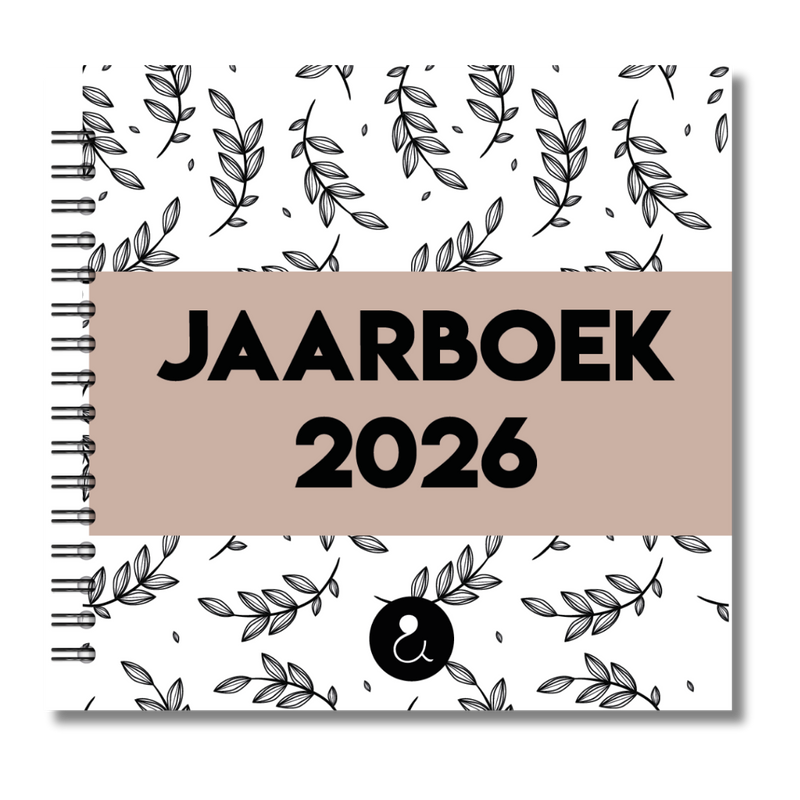 Jaarboek 2026 | Invulboek 2026 | Fotoboek Jaarboek | Botanical Sand