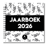 Jaarboek 2026 | Invulboek 2026 | Fotoboek Jaarboek | Botanical Zwart