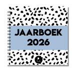 Jaarboek 2026 | Invulboek 2026 | Fotoboek Jaarboek | Dots Blauw