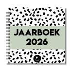 Jaarboek 2026 | Invulboek 2026 | Fotoboek Jaarboek | Dots Groen