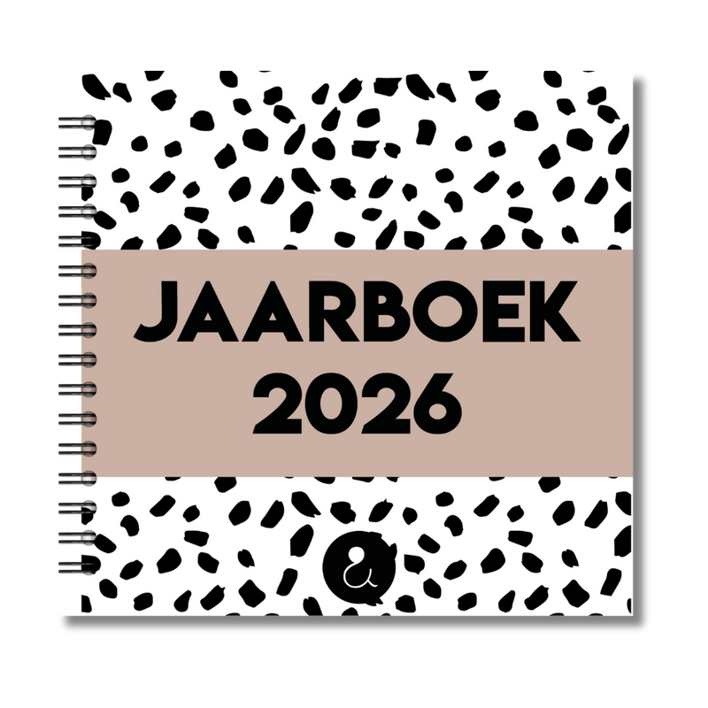 Jaarboek 2026 | Invulboek 2026 | Fotoboek Jaarboek | Dots Sand