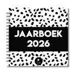 Jaarboek 2026 | Invulboek 2026 | Fotoboek Jaarboek | Dots Zwart