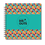 Jaarboek 2026 | Invulboek 2026 | Fotoboek Jaarboek | Druppels Turquoise Oranje Bordeaux