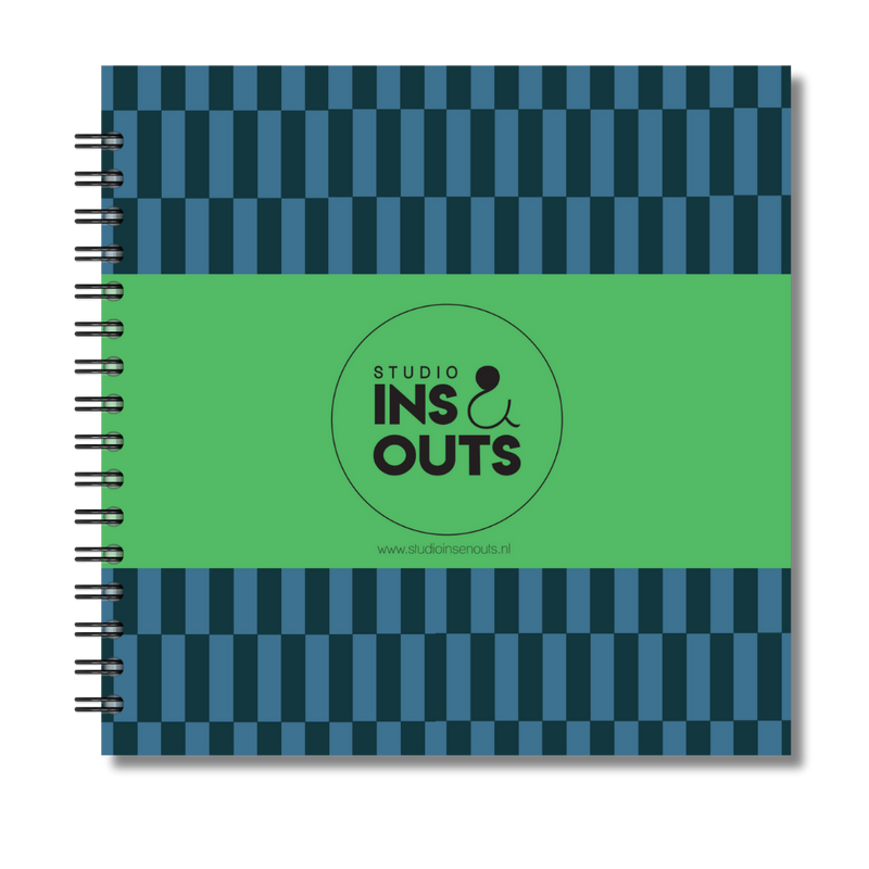 Jaarboek 2026 | Invulboek 2026 | Fotoboek Jaarboek | Hokjes Blauw Groen