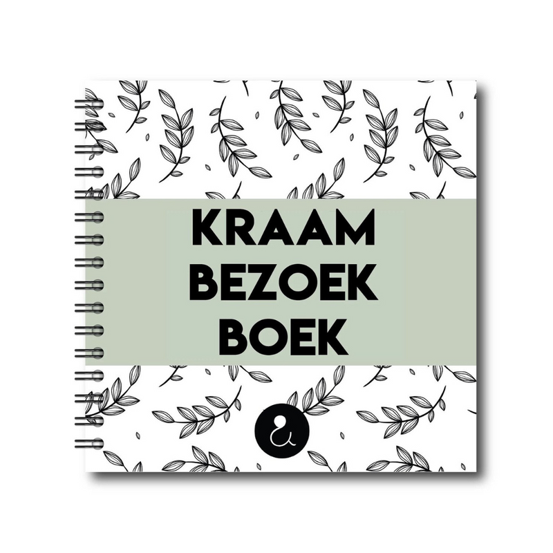 Kraambezoek Boek | Invulboek Kraamvisite | Groen