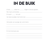 Kraambezoek Boek | Invulboek Kraamvisite | Zwart