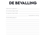 Kraambezoek Boek | Invulboek Kraamvisite | Zwart